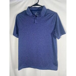 Nike Boy's Dri Fit Short Sleeve Polo Shirt Blue White Striped Size XL